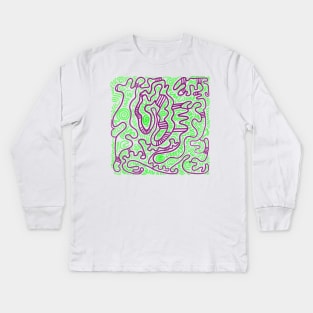 Maze design Kids Long Sleeve T-Shirt